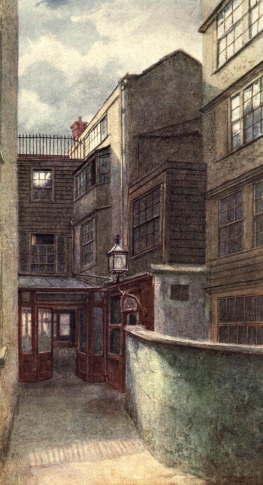 London Vanished & Vanishing 1905 Dicks Coffee House Fleet St Canvas Art - Philip Norman (24 x 36)