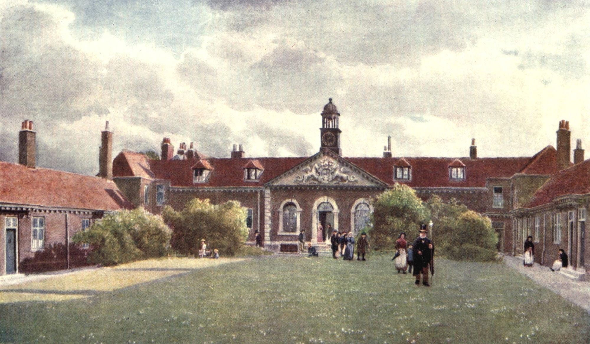 London Vanished & Vanishing 1905 Emanuel Hospital Westminster Canvas Art - Philip Norman (24 x 36)