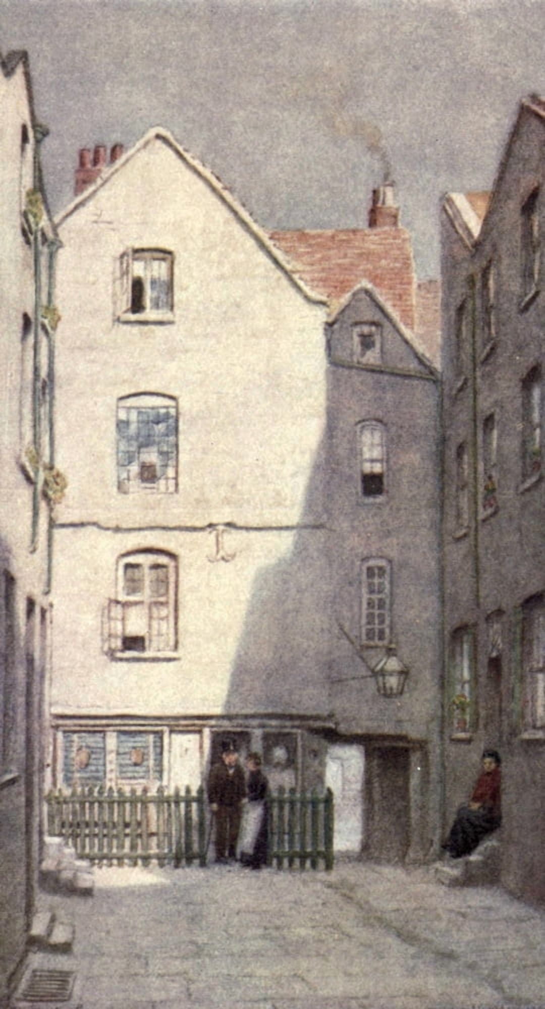 London Vanished & Vanishing 1905 Green Dragon Tavern St Andrews Hill Canvas Art - Philip Norman (18 x 24)
