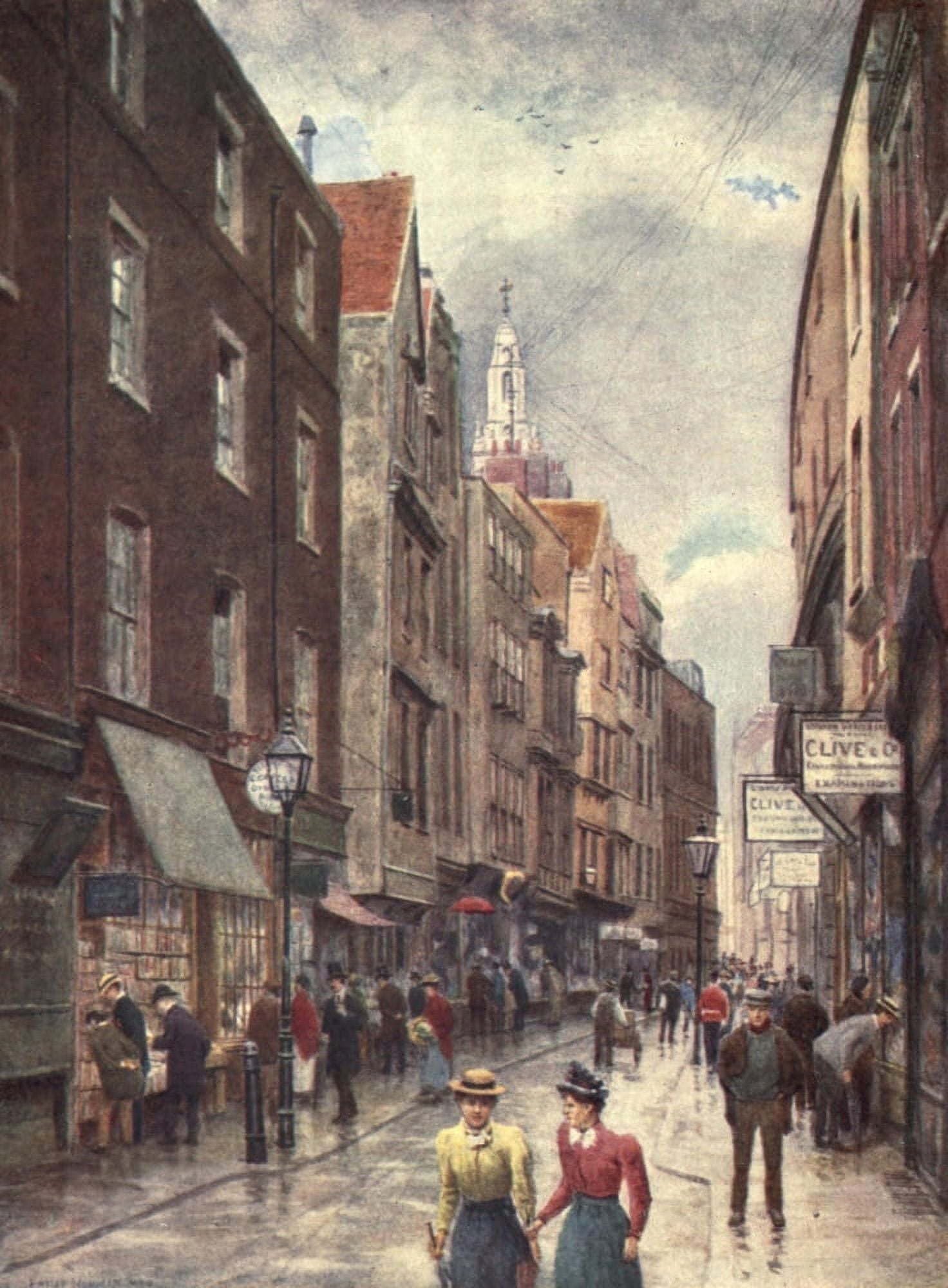 London Vanished & Vanishing 1905 Hollywell Street The Strand Canvas Art - Philip Norman (24 x 36)