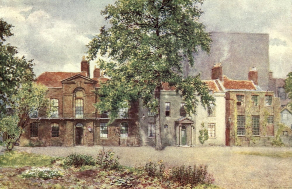 London Vanished & Vanishing 1905 Houses on site of V & A Museum Canvas Art - Philip Norman (18 x 24)