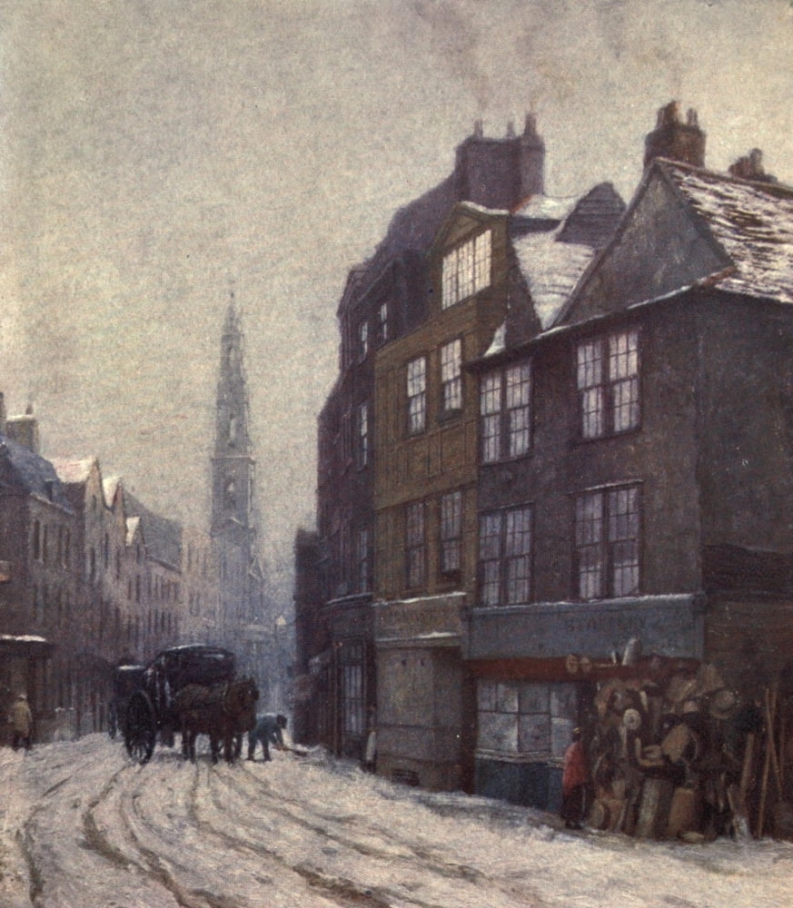 London Vanished & Vanishing 1905 Nell Gwynnes lodging Drury Lane Canvas Art - Philip Norman (24 x 36)