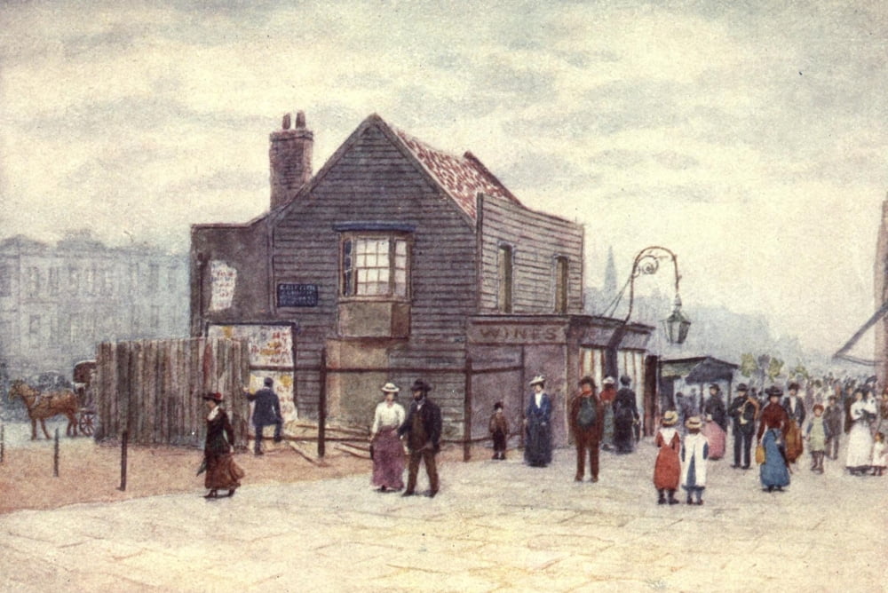 London Vanished & Vanishing 1905 Vine Tavern Mile End Canvas Art - Philip Norman (24 x 36)