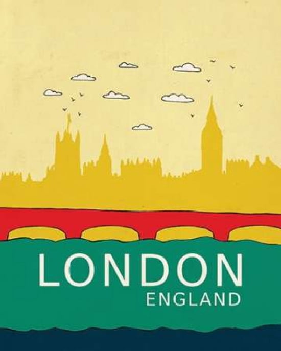 London Working Canvas Art - Lisa Barbero (24 x 30)