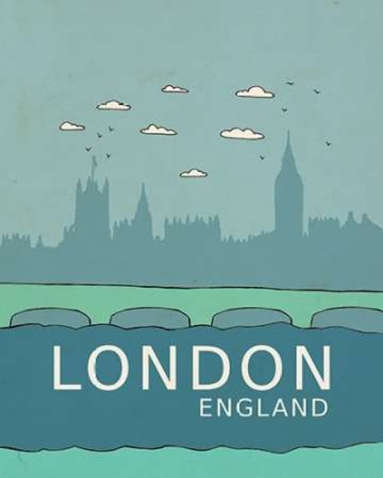 London Working Canvas Art - Lisa Barbero (24 x 30)
