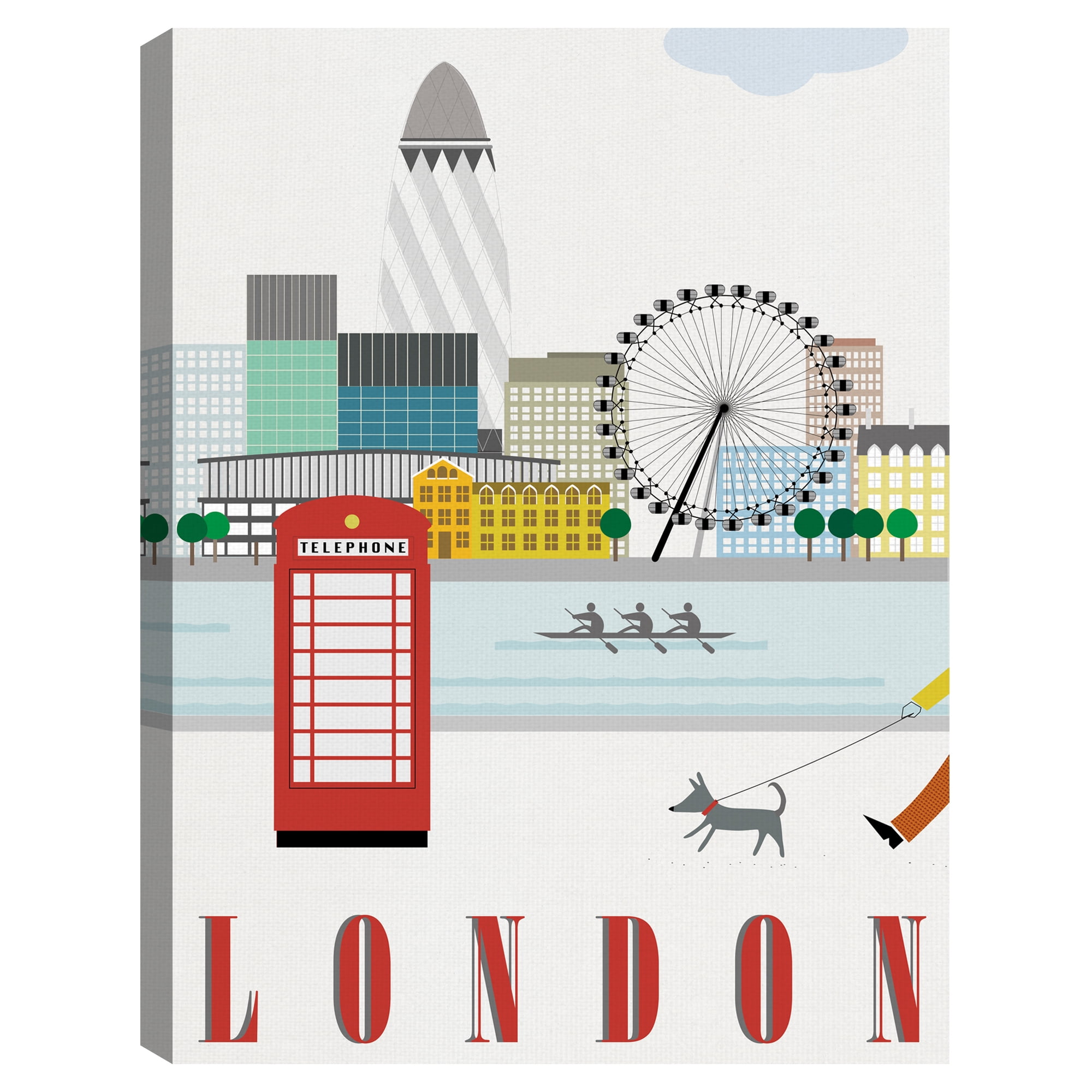 London by Sophie Ledesma Canvas Art Print