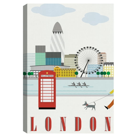 London by Sophie Ledesma Canvas Art Print