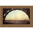 thumbnail image 1 of London seen through an arch of Westminster Bridge 24x16 Gold Ornate Wood Framed Canvas Art by Canaletto, 1 of 2