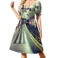 thumbnail image 1 of London underground - coming! train lights on rails Sleeveless Dress summer women's dress 2024 dress for woman, 1 of 7
