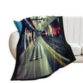 London underground coming! train lights on rails Throw Blanket Warm