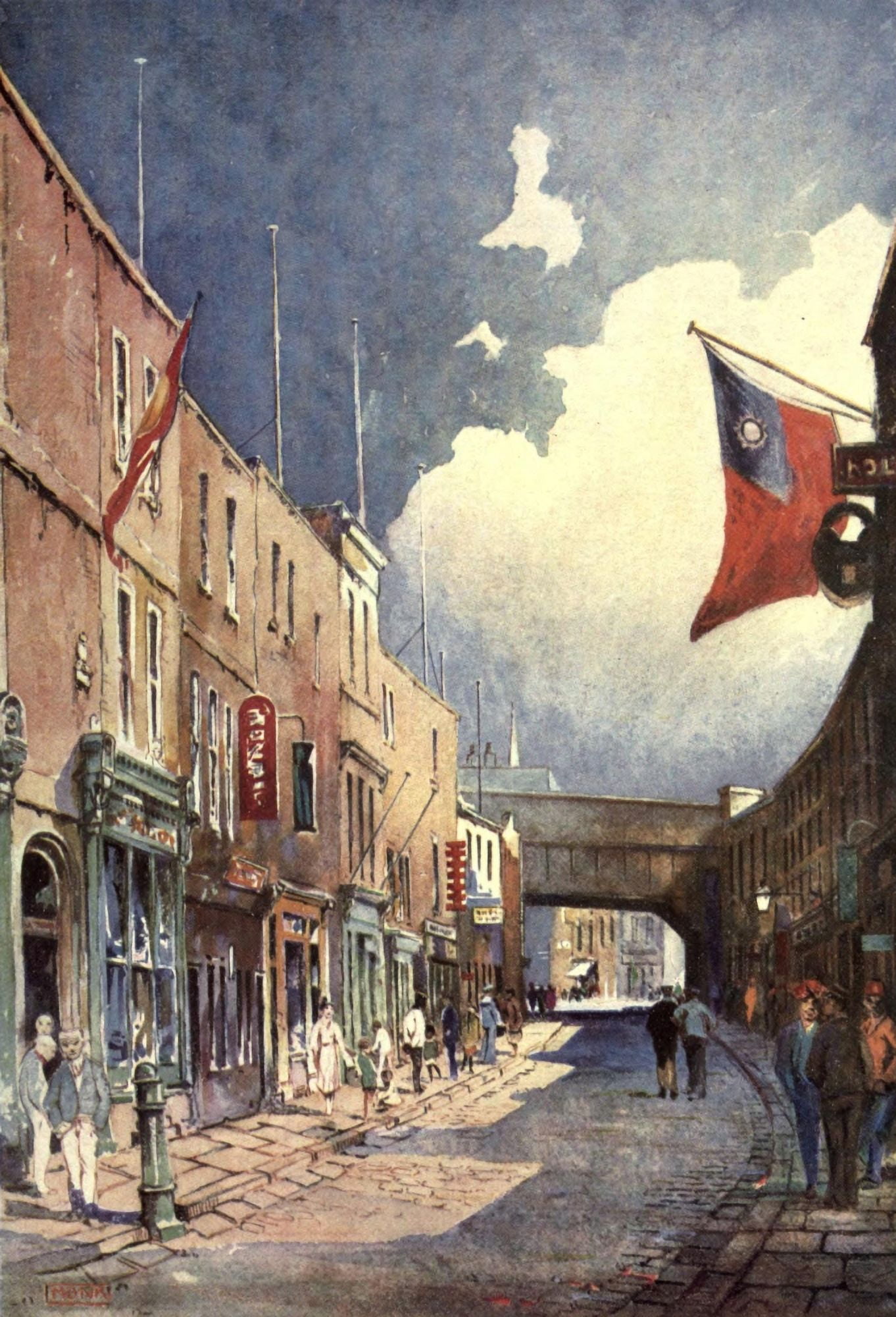Londoners old & new 1920 Chinatown Canvas Art - William Monk (18 x 24)