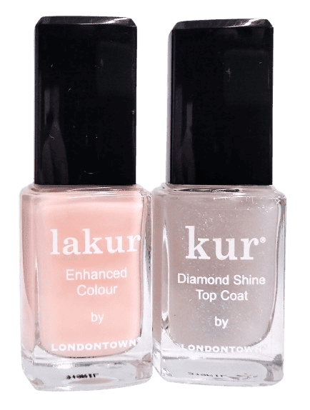 Londontown Royal Manicure Invisible Crown Nail Polish & Diamond Shine Top Coat Duo