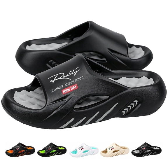 Londyx Mens Slip On Shoes, Cloud Slides Soft Cushioned Quick Dry Sandals