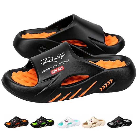 Londyx Mens Slip On Shoes, Cloud Slides Soft Cushioned Quick Dry Sandals
