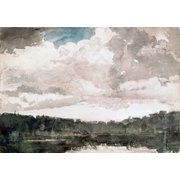 Lone Boat North Woods Club Adirondacks Poster Print by Winslow Homer 10 x 14