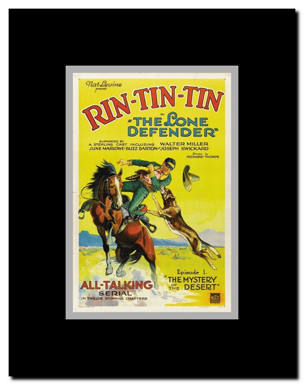 Lone Defender The Framed Movie Poster