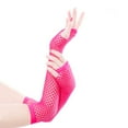 thumbnail image 1 of Lone Fishnet Gloves for Women Fingerless Hollow out Mesh Arm Sleeve Gothic Punk 80s Scene Accessories for Theme Parties, 1 of 4