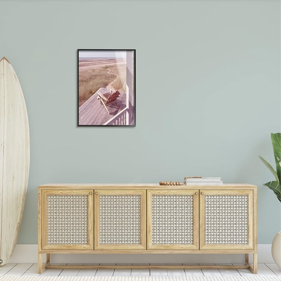 Lone Lounge Chair Rural Beach Grass Porch, Design by Noah Bay