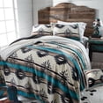 thumbnail image 1 of Wrangler Unisex Lone Mountain Plush Sherpa Bedspread Set Queen - JW278 One Size, 1 of 4
