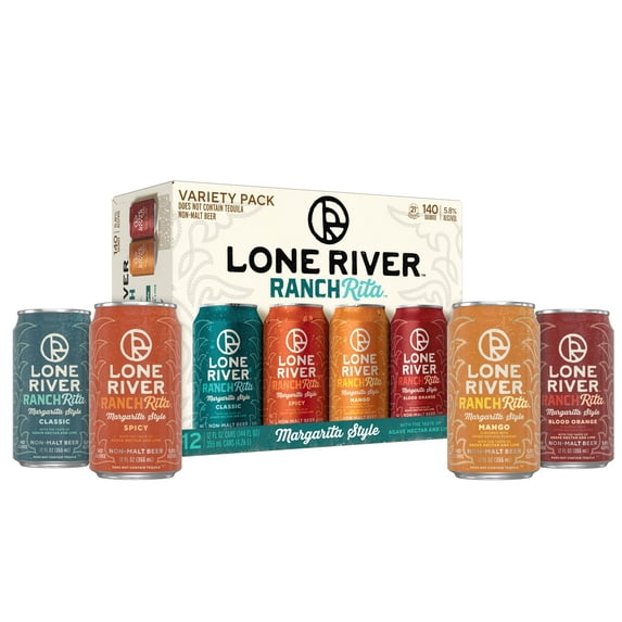 Lone River Ranch Rita Margarita Variety, 12 Pack Cans, 12 fl oz, 5.8% ABV