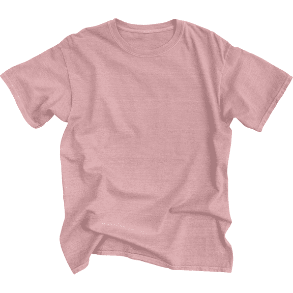 Lone Rock Clothing Garment Dyed T-Shirt - 1096 - Blush - Size: 2XL