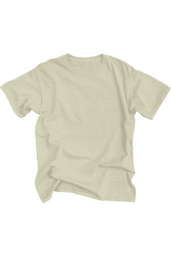 Garment Dyed T-Shirt - 1096 - Cream - Size: M