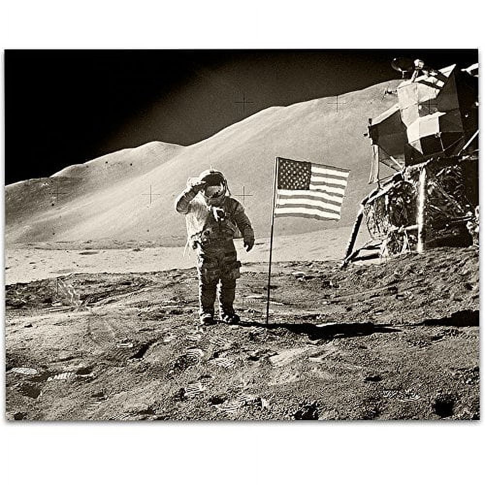 Lone Star Art Apollo 15 Moon Landing Photo - 11x14 Unframed Print