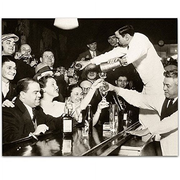 Lone Star Art Belly Up - End of Prohibition - 11x14 Unframed Print - Great Vintage Bar Decor