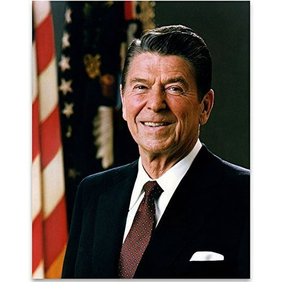 Lone Star Art President Ronald Reagan - Official Portrait - 11x14 Unframed Print - Great Vintage Decor