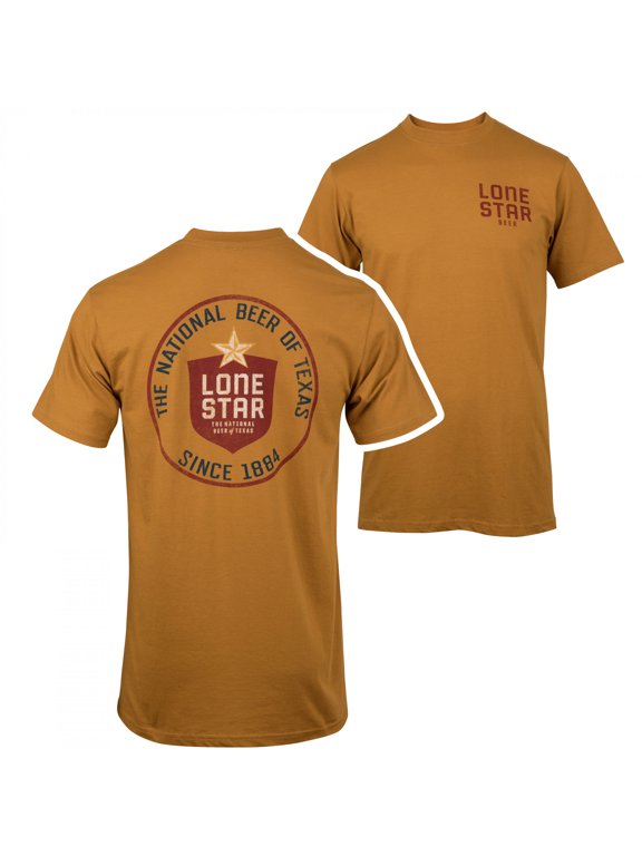 Beer Round Logo Front and Back Print T-Shirt-XLarge