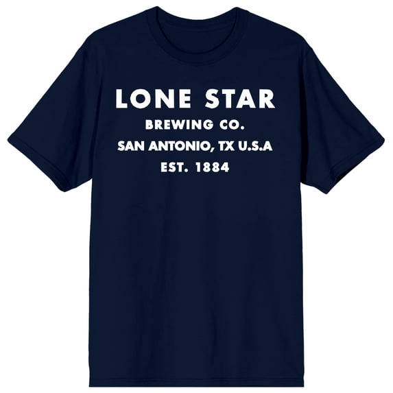 Lone Star Brewing Co. San Antonio, 1884 Men’s Navy Blue Short Sleeve Tee