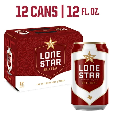 Lone Star, Domestic Lager, 12 pack, 12 fl oz Can, 4.6% ABV