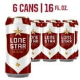 thumbnail image 1 of Lone Star, Domestic Lager, 6 Pack, 16 fl oz Can, 4.6% ABV, 1 of 8
