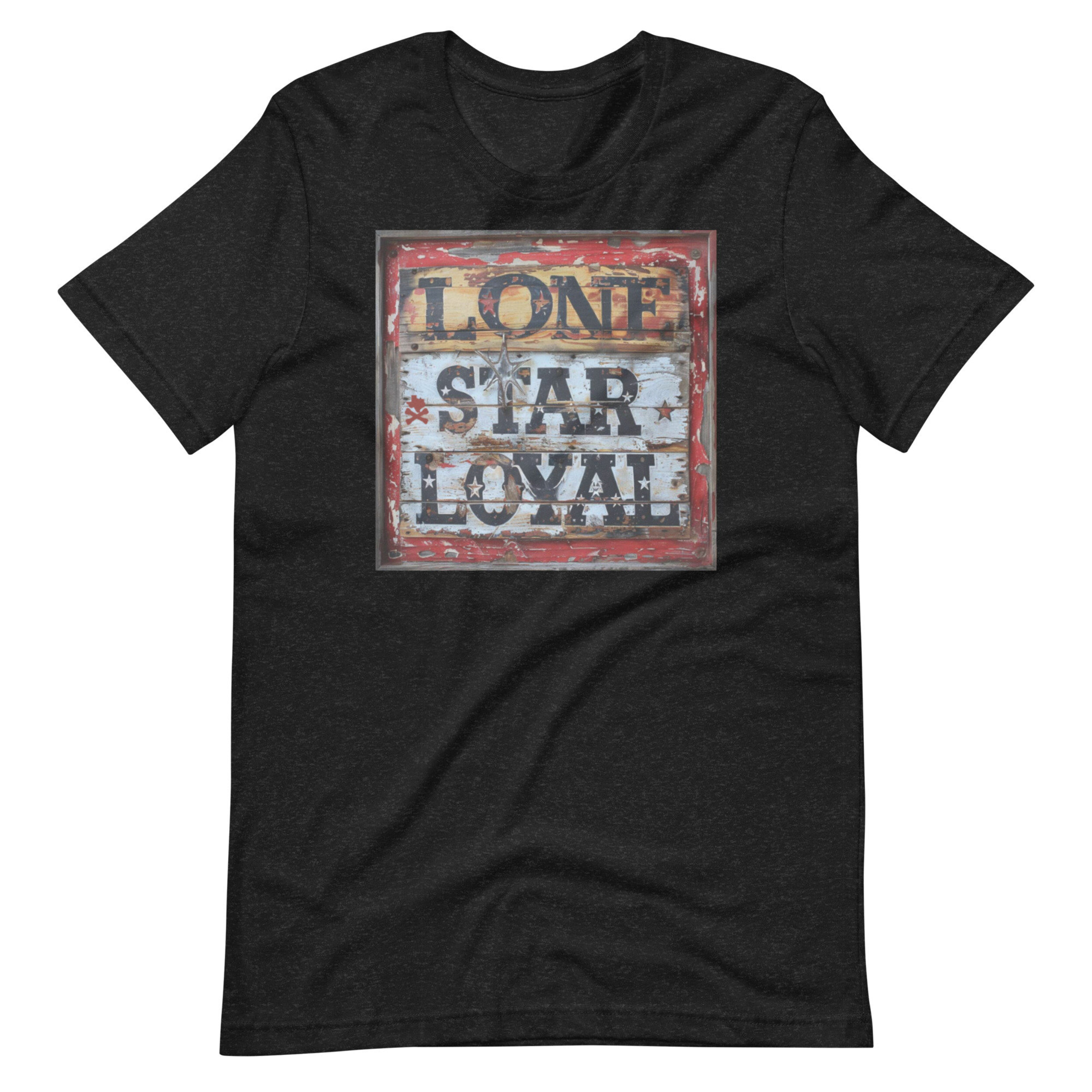 Lone Star Loyal Texas Vintage Themed Men's tshirt