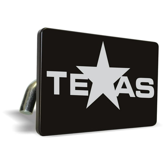 The Lone Star State, Texas (Design) - Premium QuaIity Anodized Billet Aluminum Laser Etched UV Resistant Metal Trailer/Tow Hitch Cover for 2" Receivers, Luxury Product for Truck, SUV or Car