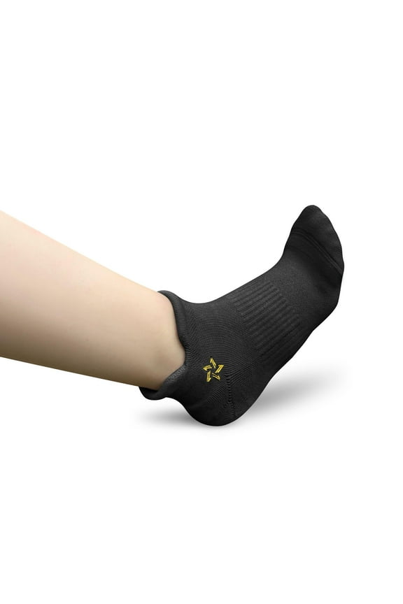 Ultra-Thickness Ankle Socks For Men Women Seamless Cotton Comfort Durable Unisex Fashion Trendy Casual Footwear (Black/Gold)
