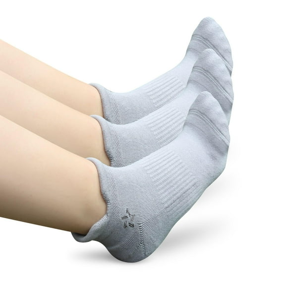 Lone Star Ultra-Thickness Ankle Socks For Men Women Seamless Cotton Comfort Durable Unisex Fashion Trendy Casual Footwear (Grey/Grey)