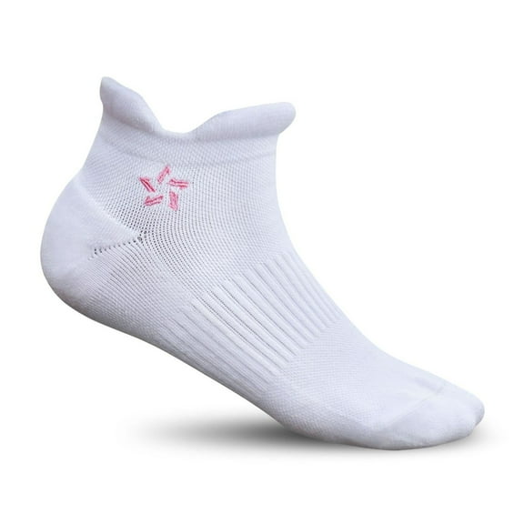 Lone Star Ultra-Thickness Ankle Socks For Men Women Seamless Cotton Comfort Durable Unisex Fashion Trendy Casual Footwear (White/Pink)