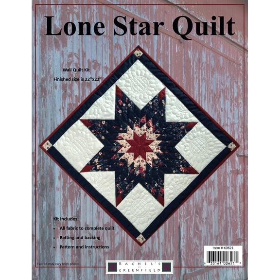 Lone Star Wall Quilt Kit by Rachel's of Greenfield | Wool Felt Quilt Kit