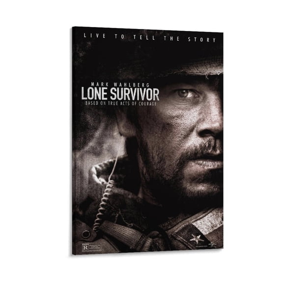 Lone Survivor Classic Movie Poster Room Aesthetic Poster Print Art Wall Painting Canvas Posters Gifts Modern Bedroom Decor 16x24inch(40x60cm)