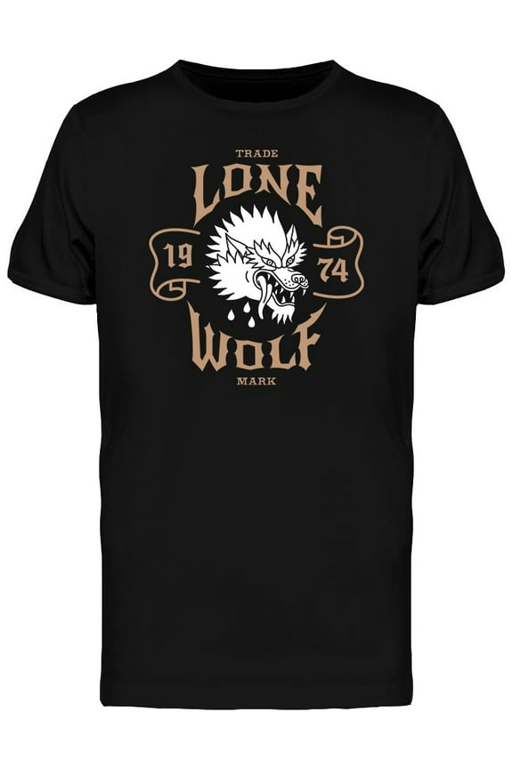 Lone Wolf 1974 T-Shirt Men -Image by Shutterstock, Male Medium