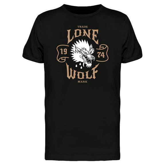 Lone Wolf 1974 T-Shirt Men -Image by Shutterstock, Male XX-Large