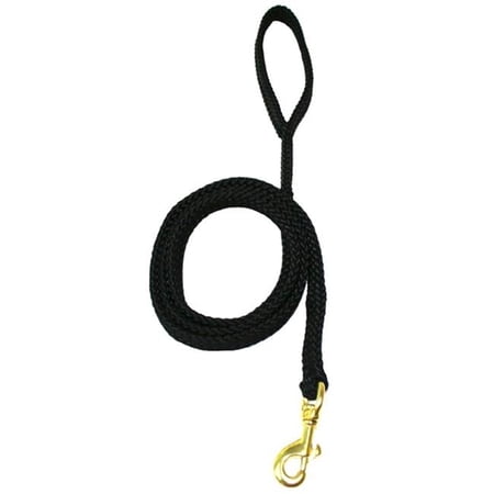 Lone Wolf 3644-PP Flat Braided Rope Lead with Snap, Purple & Pink - 0.62 in.