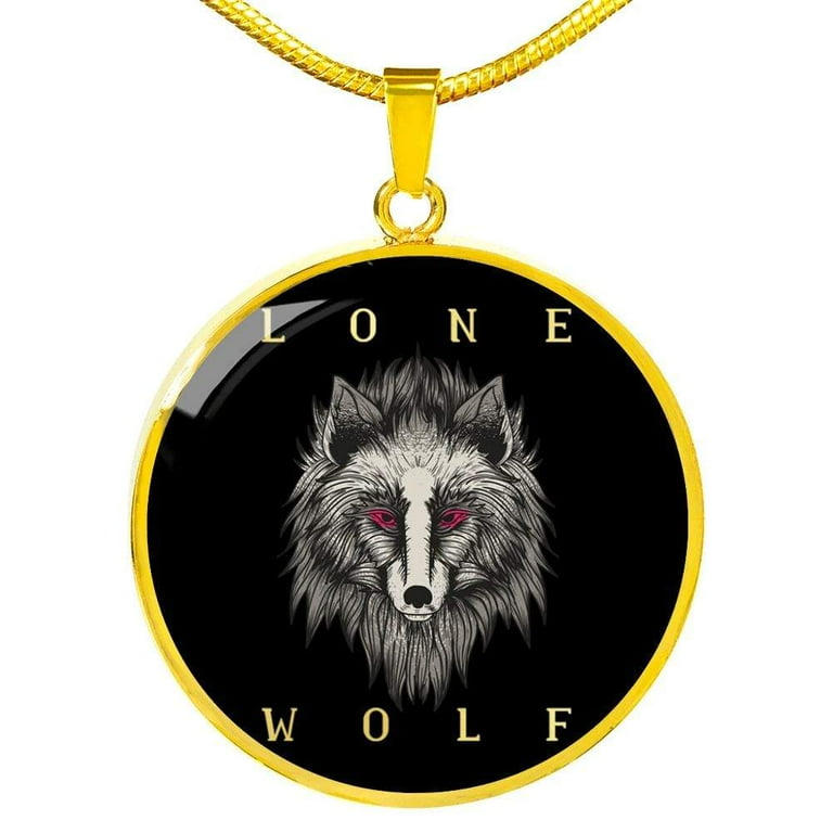 Lone wolf pendant deals