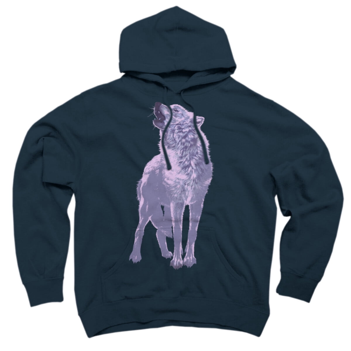 Blue and purple wolf hoodie sale