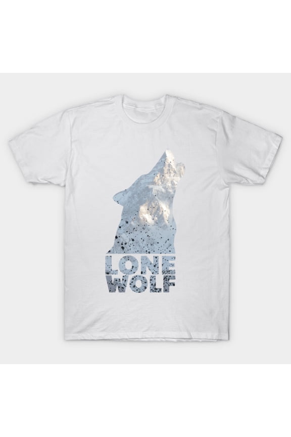 Lone Wolf Independent Wilderness Predator Full Moon Forest Mountain Unisex T-Shirt, for men & women, up to size 5XL
