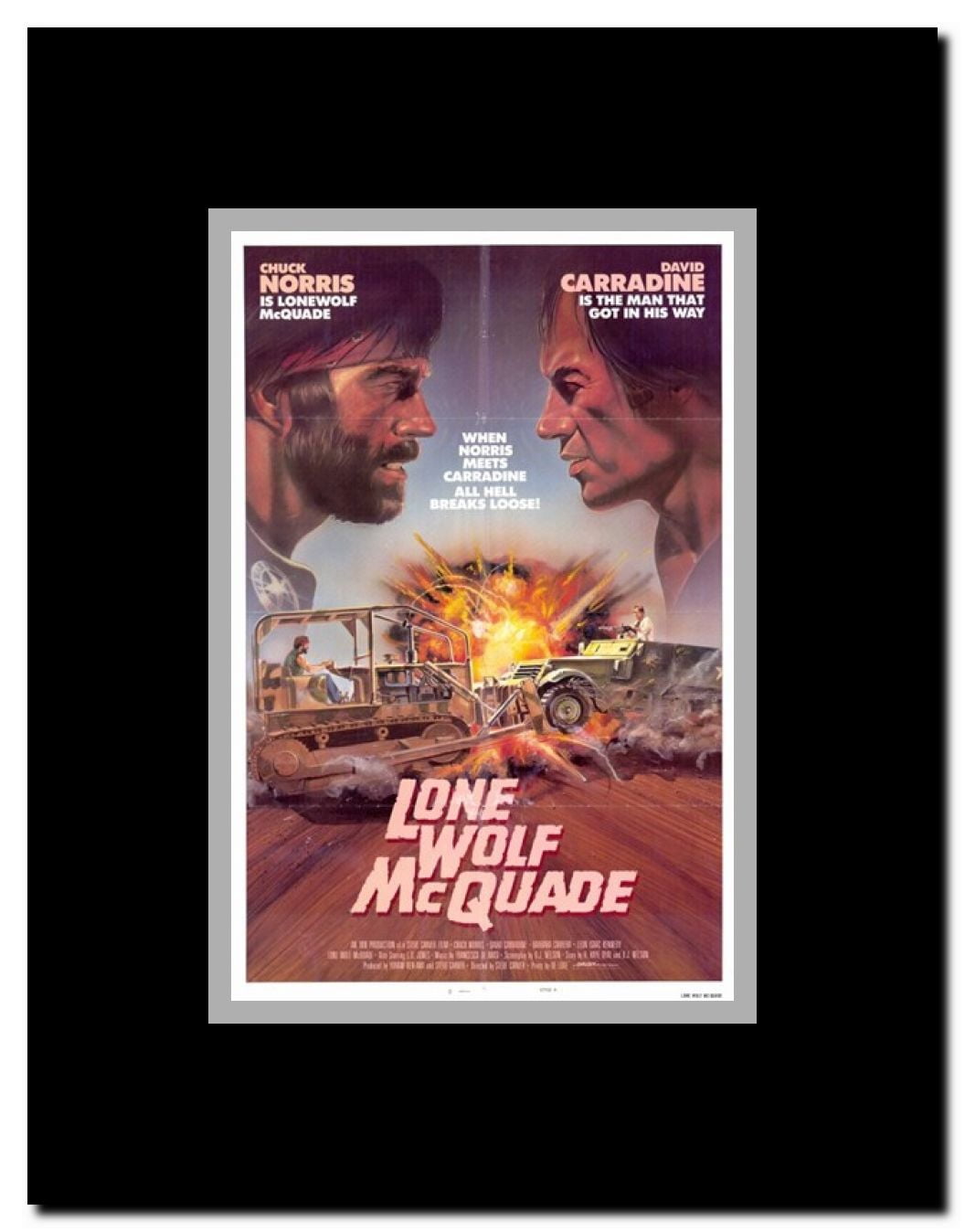 Lone Wolf Mcquade Framed Movie Poster