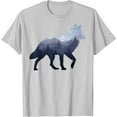 thumbnail image 1 of Lone Wolf Survives The Mountain Silhouette Art Unisex T-Shirt for Men Women Kids Toddler, 1 of 5