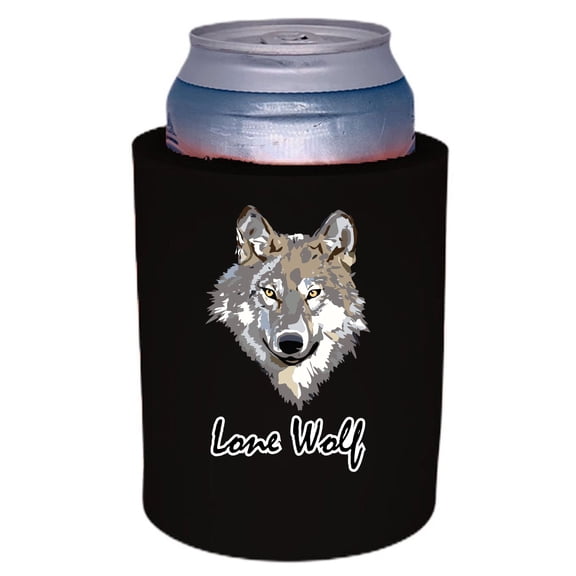 Lone Wolf Thick Foam Old School Can Coolie (Black)