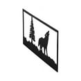 thumbnail image 1 of Meyda 162079 18 in. Lone Wolf Wall Art, Black, 1 of 3